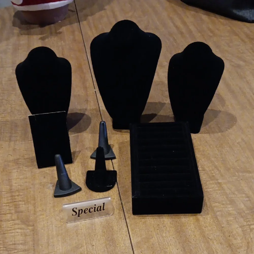 Black Jewelry Display Set